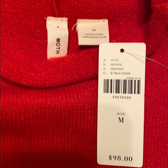 Anthropologie NWT moth sweater size M - Picture 5 of 8